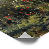 Peder Monsted - Eine Hütte mit Hühnern Poster (Ecke)