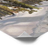 Peder Monsted - Schneewaldstraße im Sonnenlicht Poster (Ecke)