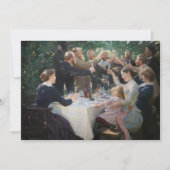 Peder Severin Kroyer - Angesagt, Angesagt, Hurrah! Dankeskarte (Vorderseite)