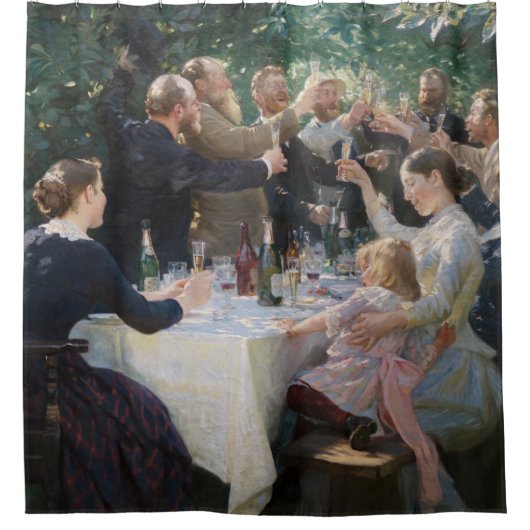 Peder Severin Kroyer - Angesagt, Angesagt, Hurrah! Duschvorhang (Vorderseite)