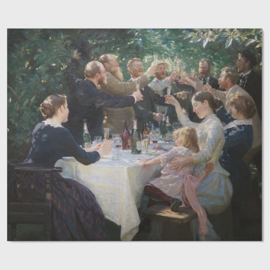 Peder Severin Kroyer - Angesagt, Angesagt, Hurrah! Geschenkpapier (Flach)