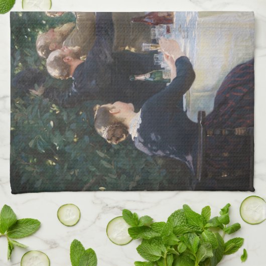 Peder Severin Kroyer - Angesagt, Angesagt, Hurrah! Geschirrtuch (Gefaltet)