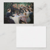 Peder Severin Kroyer - Angesagt, Angesagt, Hurrah! Mitteilungskarte (Vorne/Hinten)