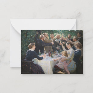 Peder Severin Kroyer - Angesagt, Angesagt, Hurrah! Mitteilungskarte
