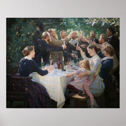 Peder Severin Kroyer - Angesagt, Angesagt, Hurrah! Poster (Vorne)