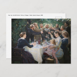 Peder Severin Kroyer - Angesagt, Angesagt, Hurrah! Postkarte