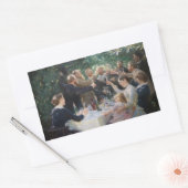 Peder Severin Kroyer - Angesagt, Angesagt, Hurrah! Rechteckiger Aufkleber (Umschlag)