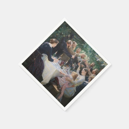 Peder Severin Kroyer - Angesagt, Angesagt, Hurrah! Serviette (Ecke)