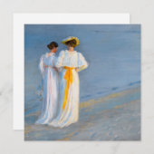 Peder Severin Kroyer - Anna Ancher & Marie Kroyer Einladung (Vorne/Hinten)