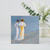 Peder Severin Kroyer - Anna Ancher & Marie Kroyer Einladung (Stehend Vorderseite)