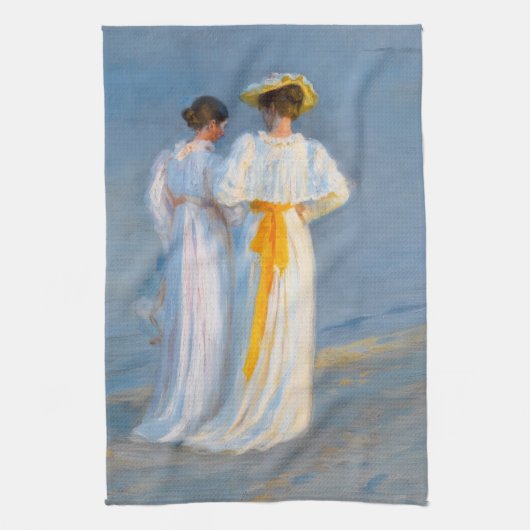 Peder Severin Kroyer - Anna Ancher & Marie Kroyer Geschirrtuch (Vertikal)