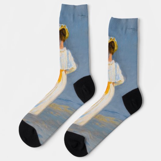 Peder Severin Kroyer - Anna Ancher & Marie Kroyer Socken (Linkes Detail)