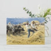 Peder Severin Kroyer - Bedrohung in den Abruzzen Einladung (Stehend Vorderseite)