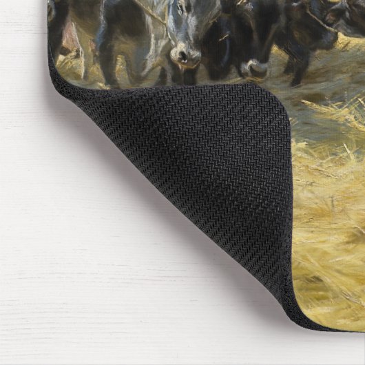 Peder Severin Kroyer - Bedrohung in den Abruzzen Mousepad (Ecke)