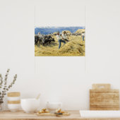 Peder Severin Kroyer - Bedrohung in den Abruzzen Poster (Küche)