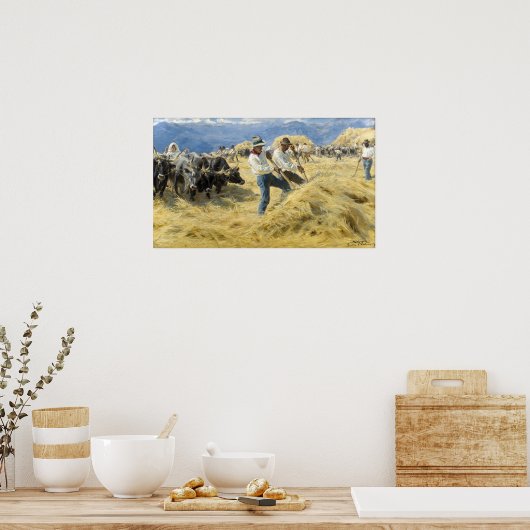 Peder Severin Kroyer - Bedrohung in den Abruzzen Poster (Küche)