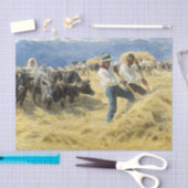 Peder Severin Kroyer - Bedrohung in den Abruzzen Seidenpapier (Handwerk)