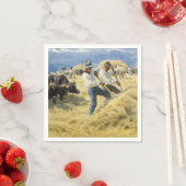 Peder Severin Kroyer - Bedrohung in den Abruzzen Serviette (Beispiel)