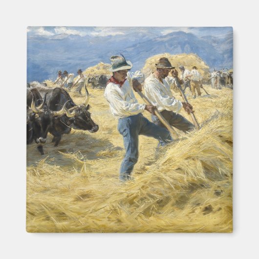 Peder Severin Kroyer - Dreschen in den Abruzzen Magnet (Vorne)