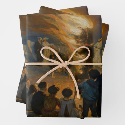 Peder Severin Kroyer - Feierabend im Mittsommer Geschenkpapier Set (Beispiel)