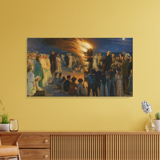 Peder Severin Kroyer - Feierabend im Mittsommer Leinwanddruck (Insitu (Wohnzimmer))