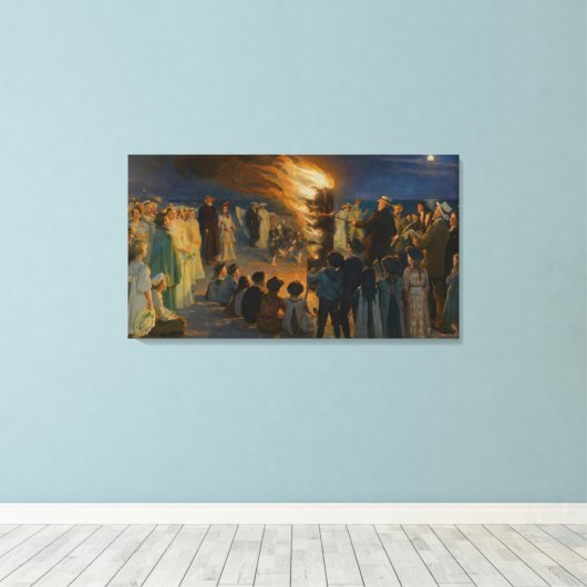 Peder Severin Kroyer - Feierabend im Mittsommer Leinwanddruck (Insitu (Holzboden))