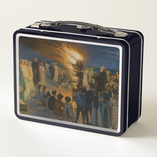 Peder Severin Kroyer - Feierabend im Mittsommer Metall Brotdose (Rückseite)