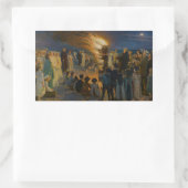 Peder Severin Kroyer - Feierabend im Mittsommer Rechteckiger Aufkleber (Tasche)