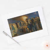 Peder Severin Kroyer - Feierabend im Mittsommer Rechteckiger Aufkleber (Umschlag)