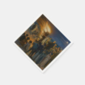 Peder Severin Kroyer - Feierabend im Mittsommer Serviette (Ecke)