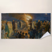 Peder Severin Kroyer - Feierabend im Mittsommer Strandtuch (Vorderseite)