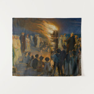 Peder Severin Kroyer - Feierabend im Mittsommer Wandteppich