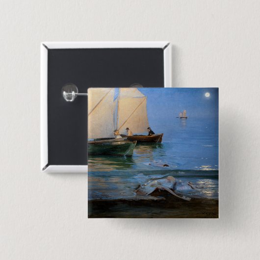 Peder Severin Kroyer - Fischerboote Button (Vorne & Hinten)