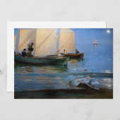 Peder Severin Kroyer - Fischerboote Dankeskarte (Vorne/Hinten)