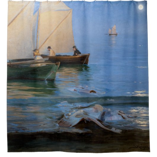 Peder Severin Kroyer - Fischerboote Duschvorhang (Vorderseite)