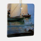 Peder Severin Kroyer - Fischerboote Keramikornament (Rechts)