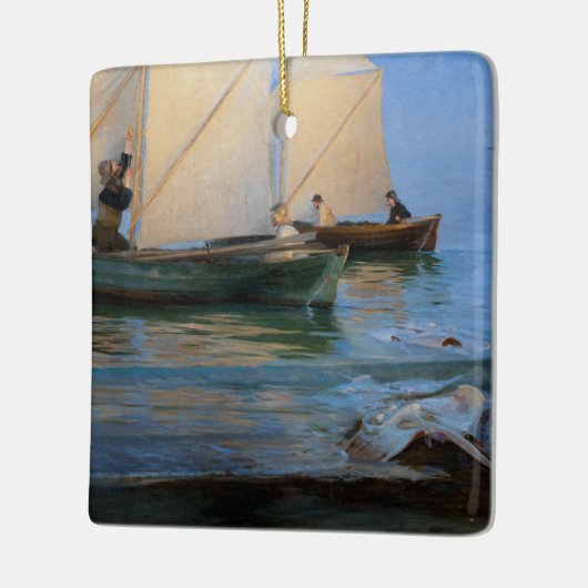 Peder Severin Kroyer - Fischerboote Keramikornament (Links)