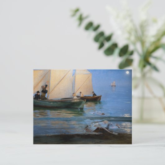 Peder Severin Kroyer - Fischerboote Postkarte (Stehend Vorderseite)