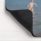 Peder Severin Kroyer - Jungen baden in Skagen Mousepad (Ecke)