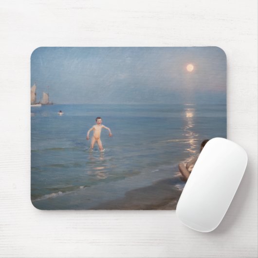 Peder Severin Kroyer - Jungen baden in Skagen Mousepad (Mit Mouse)