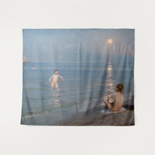 Peder Severin Kroyer - Jungen baden in Skagen Wandteppich