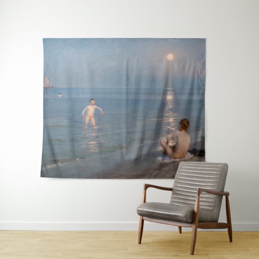 Peder Severin Kroyer - Jungen baden in Skagen Wandteppich (Beispiel (Horizontal))