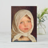 Peder Severin Kroyer - Kleines Mädchen aus Hornbae Einladung (Stehend Vorderseite)