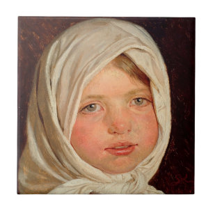 Peder Severin Kroyer - Kleines Mädchen aus Hornbae Fliese