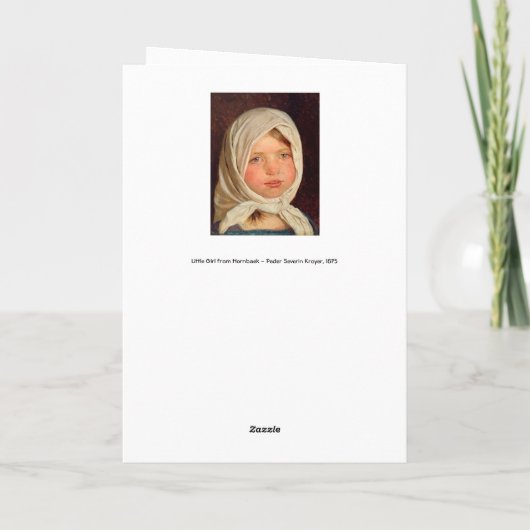 Peder Severin Kroyer - Kleines Mädchen aus Hornbae Karte (Rückseite)