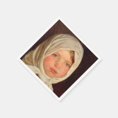 Peder Severin Kroyer - Kleines Mädchen aus Hornbae Serviette (Ecke)