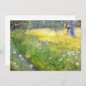 Peder Severin Kroyer - Marie Kroyer im Garten Dankeskarte (Vorne/Hinten)