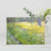 Peder Severin Kroyer - Marie Kroyer im Garten Einladung (Stehend Vorderseite)