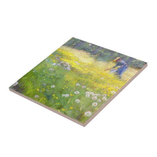 Peder Severin Kroyer - Marie Kroyer im Garten Fliese (Seite)