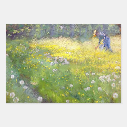Peder Severin Kroyer - Marie Kroyer im Garten Geschenkpapier Set (Vorderseite 3)